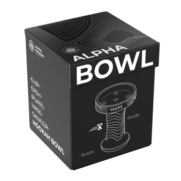 Чаша ALPHA BOWL - Wave killer (Arctic Black)