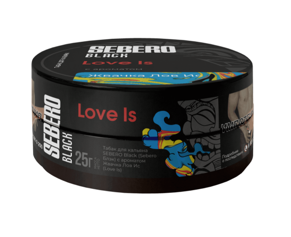 Sebero Black с ароматом Жвачка Лов Ис (Love Is), 25 гр